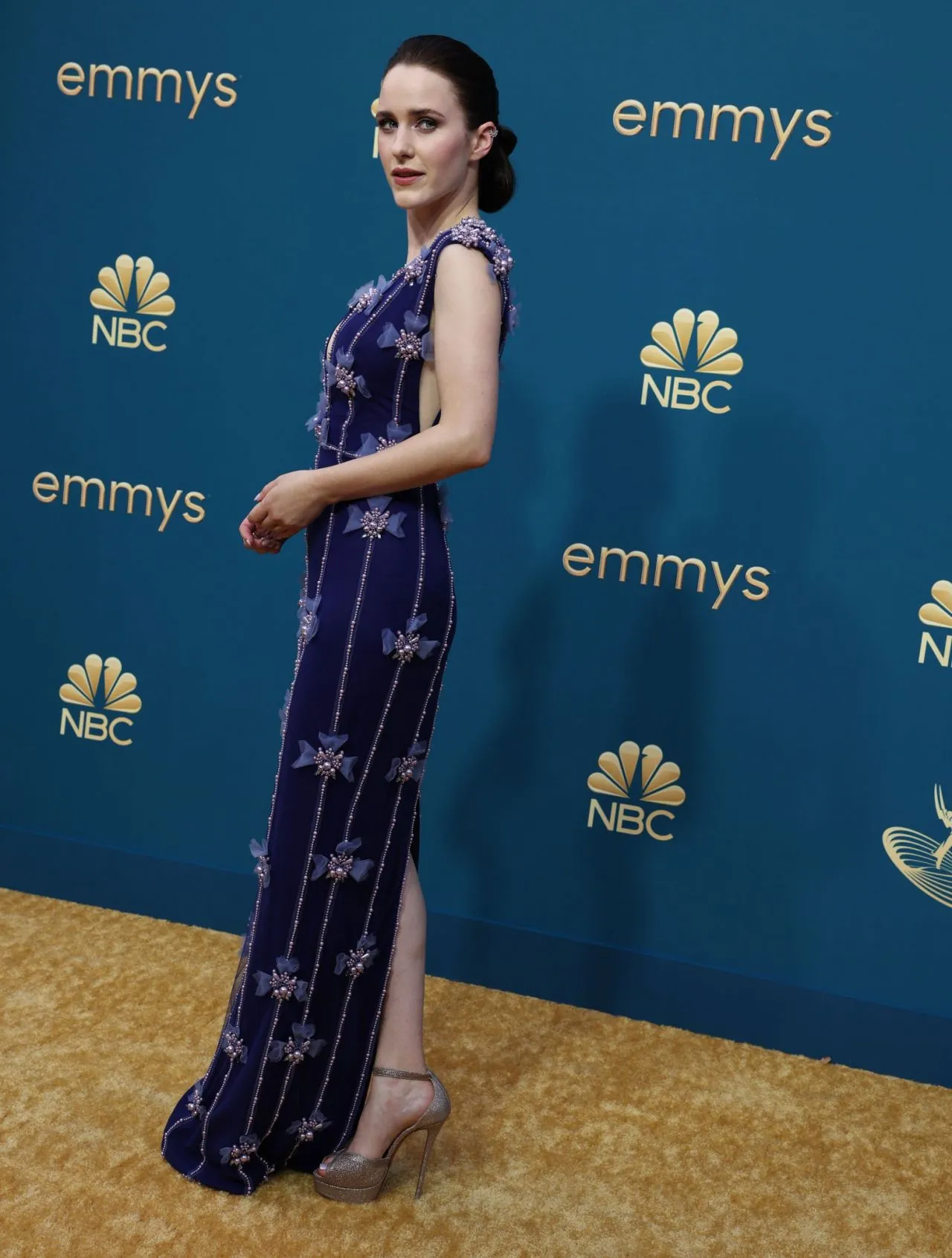 Rachel Brosnahan at Emmy Awards 2022 Red Carpet in Los Angeles11